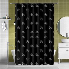 Bicycle Signal Street Motif Print Pattern Shower Curtain 48  X 72  (small)  by dflcprintsclothing