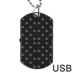 Bicycle Signal Street Motif Print Pattern Dog Tag Usb Flash (two Sides) by dflcprintsclothing