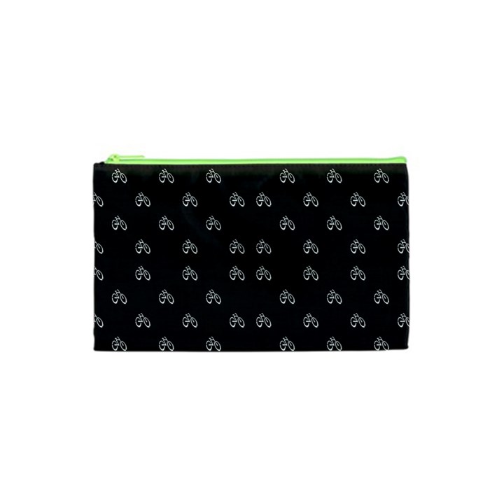 Bicycle Signal Street Motif Print Pattern Cosmetic Bag (XS)