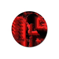 Red Light Magnet 3  (round) by MRNStudios