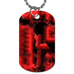 Red Light Dog Tag (one Side) by MRNStudios