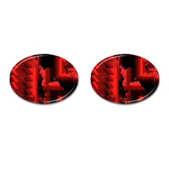 Red Light Cufflinks (oval) by MRNStudios