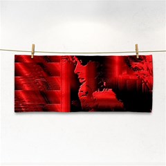 Red Light Hand Towel by MRNStudios