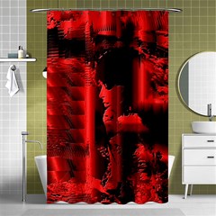 Red Light Shower Curtain 48  X 72  (small)  by MRNStudios