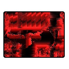 Red Light Double Sided Fleece Blanket (small)  by MRNStudios