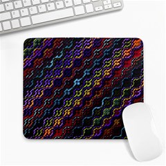 Dark Multicolored Mosaic Pattern Large Mousepads