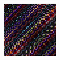 Dark Multicolored Mosaic Pattern Medium Glasses Cloth by dflcprintsclothing