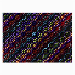 Dark Multicolored Mosaic Pattern Large Glasses Cloth (2 Sides) by dflcprintsclothing