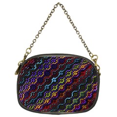 Dark Multicolored Mosaic Pattern Chain Purse (two Sides) by dflcprintsclothing