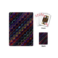 Dark Multicolored Mosaic Pattern Playing Cards Single Design (mini)