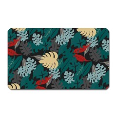 Tropical Autumn Leaves Magnet (rectangular) by tmsartbazaar