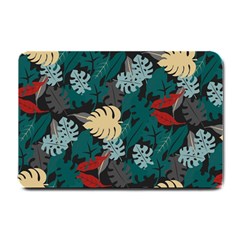 Tropical Autumn Leaves Small Doormat  by tmsartbazaar