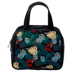 Tropical Autumn Leaves Classic Handbag (one Side) by tmsartbazaar