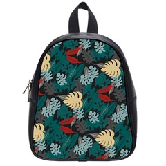 Tropical Autumn Leaves School Bag (small)