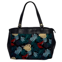 Tropical Autumn Leaves Oversize Office Handbag by tmsartbazaar