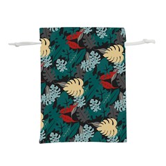 Tropical Autumn Leaves Lightweight Drawstring Pouch (s) by tmsartbazaar