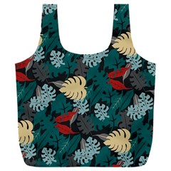 Tropical Autumn Leaves Full Print Recycle Bag (xxxl) by tmsartbazaar