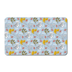 Blue Florals Magnet (rectangular) by designsbymallika