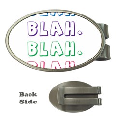 Blah Blah Money Clips (oval)  by designsbymallika