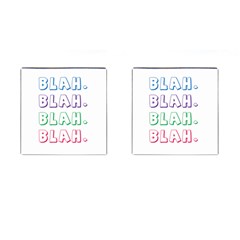 Blah Blah Cufflinks (square) by designsbymallika