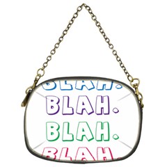 Blah Blah Chain Purse (one Side) by designsbymallika