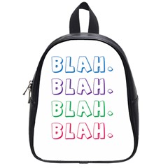 Blah Blah School Bag (small) by designsbymallika