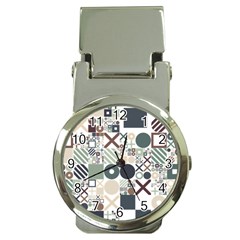 Mosaic Print Money Clip Watches