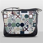 Mosaic Print Messenger Bag Front