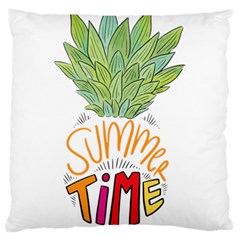 Summer Time Large Cushion Case (two Sides) by designsbymallika