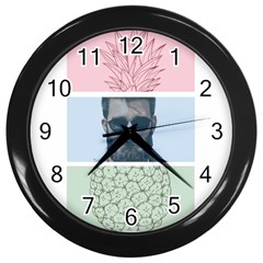 Summer Love Wall Clock (black) by designsbymallika