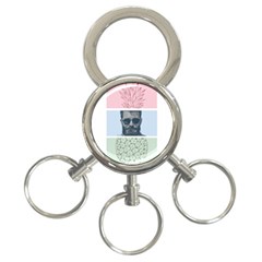 Summer Love 3-ring Key Chain by designsbymallika