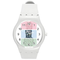 Summer Love Round Plastic Sport Watch (m)