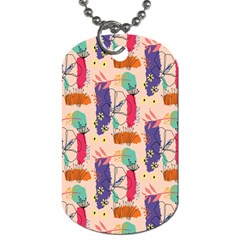 Minimal Floral Art Dog Tag (two Sides) by designsbymallika