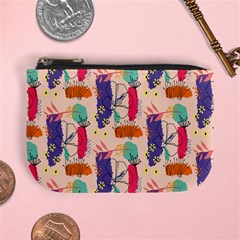 Minimal Floral Art Mini Coin Purse by designsbymallika