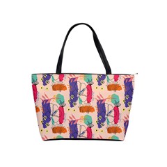 Minimal Floral Art Classic Shoulder Handbag by designsbymallika