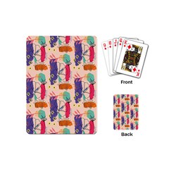 Minimal Floral Art Playing Cards Single Design (mini) by designsbymallika