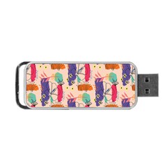 Minimal Floral Art Portable Usb Flash (one Side) by designsbymallika