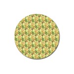 Green Pastel Pattern Magnet 3  (Round) Front