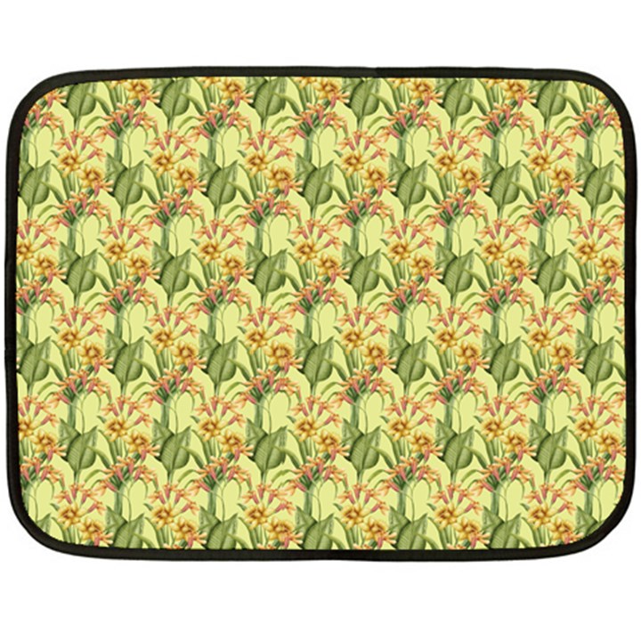 Green Pastel Pattern Fleece Blanket (Mini)