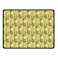 Green Pastel Pattern Fleece Blanket (small) by designsbymallika