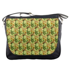 Green Pastel Pattern Messenger Bag by designsbymallika