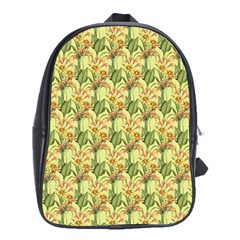 Green Pastel Pattern School Bag (xl) by designsbymallika