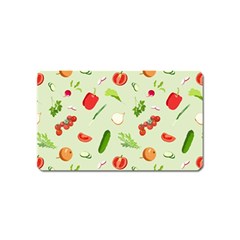 Seamless Pattern With Vegetables  Delicious Vegetables Magnet (name Card) by SychEva