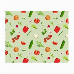 Seamless Pattern With Vegetables  Delicious Vegetables Small Glasses Cloth by SychEva