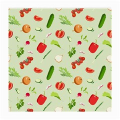 Seamless Pattern With Vegetables  Delicious Vegetables Medium Glasses Cloth by SychEva