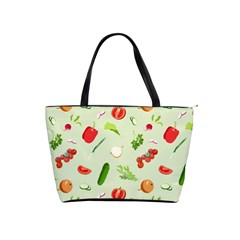 Seamless Pattern With Vegetables  Delicious Vegetables Classic Shoulder Handbag by SychEva