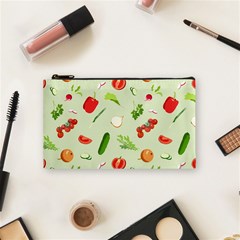 Seamless Pattern With Vegetables  Delicious Vegetables Cosmetic Bag (small) by SychEva