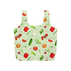 Seamless Pattern With Vegetables  Delicious Vegetables Full Print Recycle Bag (s) by SychEva