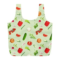 Seamless Pattern With Vegetables  Delicious Vegetables Full Print Recycle Bag (l) by SychEva