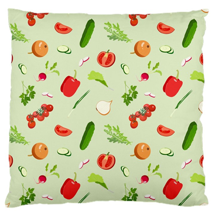 Seamless Pattern With Vegetables  Delicious Vegetables Standard Flano Cushion Case (One Side)